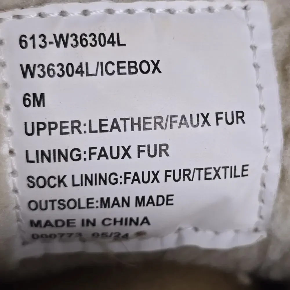 White Mountain - Women's Soze 6- Icebox Faux Fur Moc Toe Bootie New!